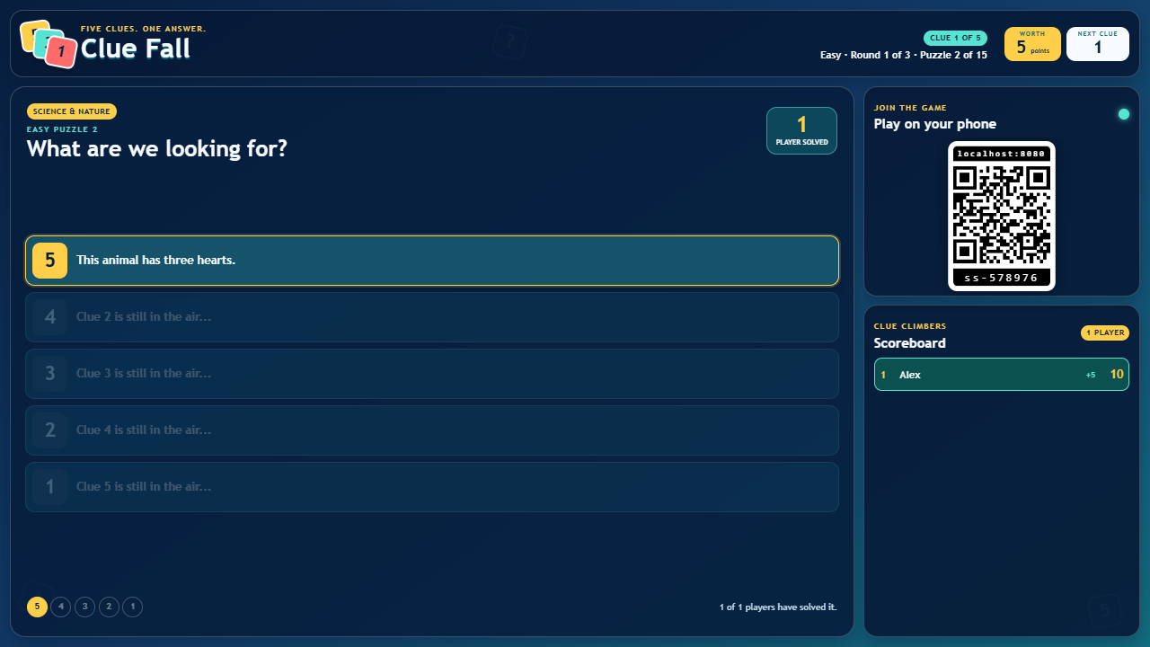 Second puzzle solved with an increased score