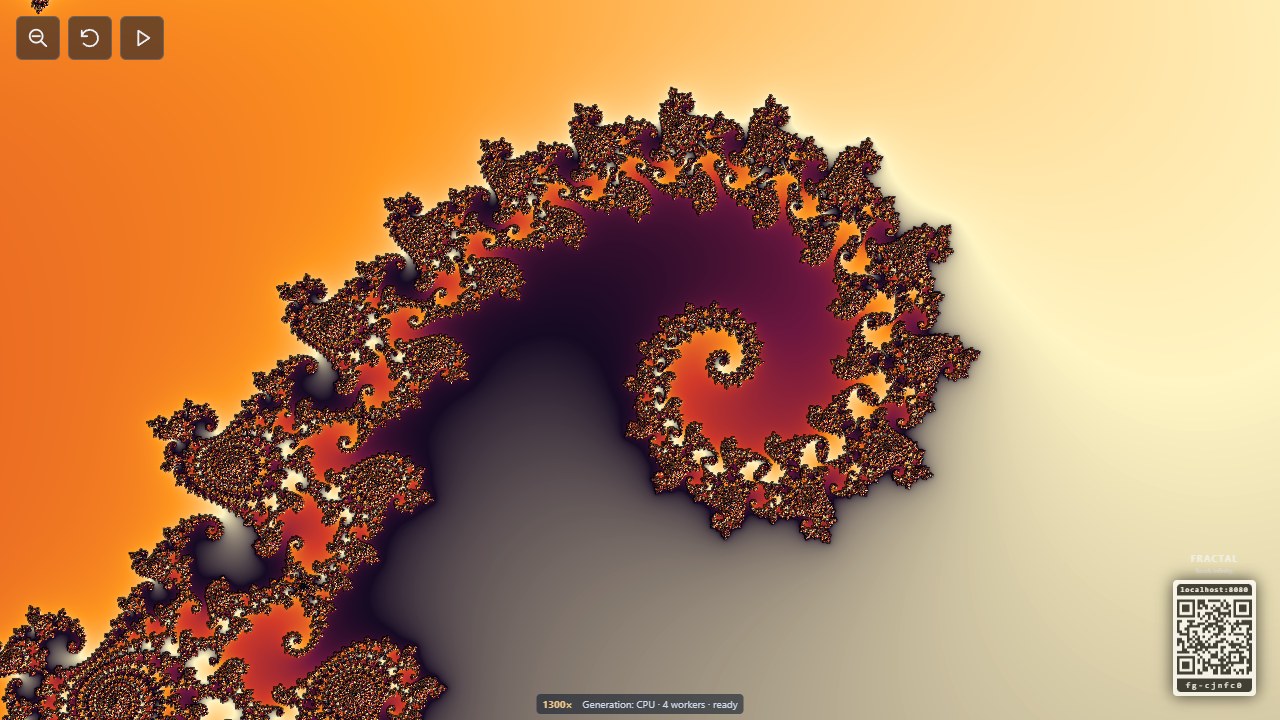 Shepherd crook spiral with Fire colours and relief shading