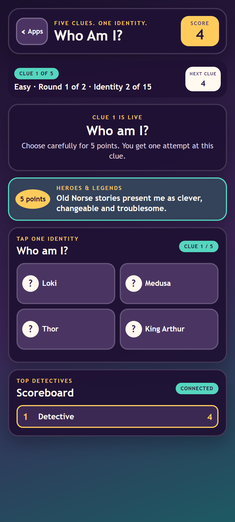 next clue control